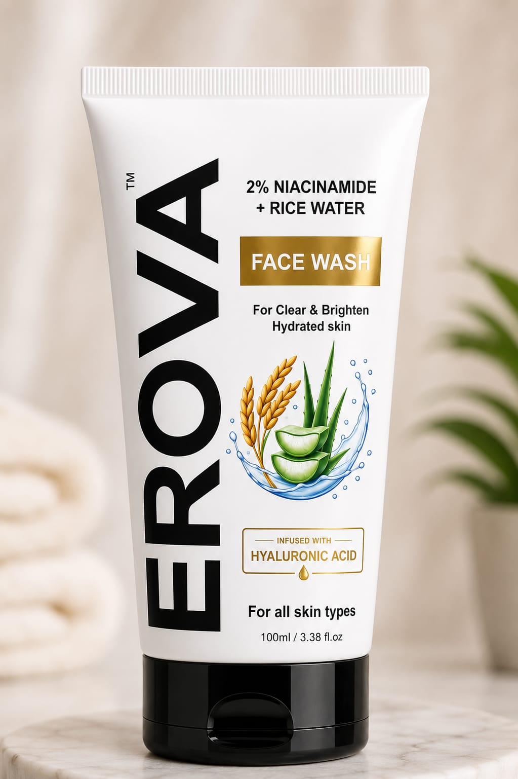 2% Niacinamide & Rice Water Face Wash For Clear & Bright Skin