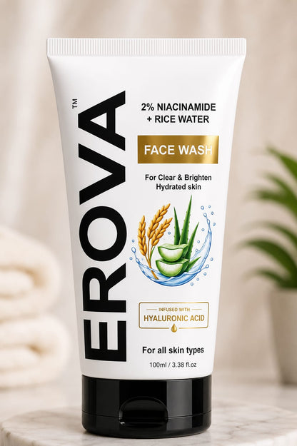 2% Niacinamide & Rice Water Face Wash For Clear & Bright Skin